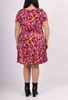 Picture of CURVY GIRL GREAT FITTING PRINTED FLARED DRESS